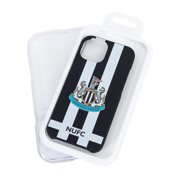 Newcastle United FC iPhone 15 Compatible Striped Phone Case