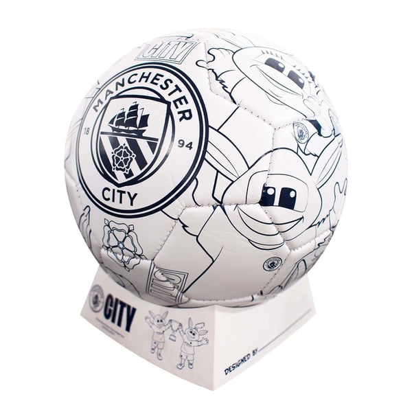 Manchester City FC Colour In Mini Football Set