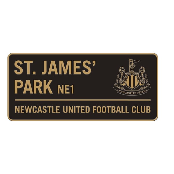 Newcastle United FC Tvåfärgad Gatunamnsskylt