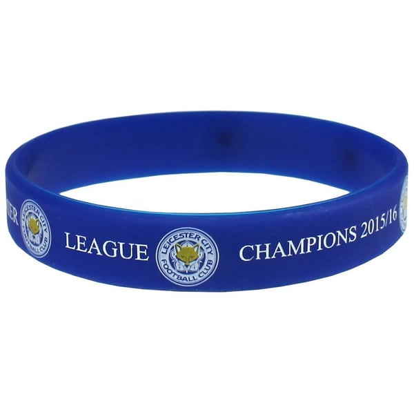 Leicester City FC Officielt Champions silikonearmbånd