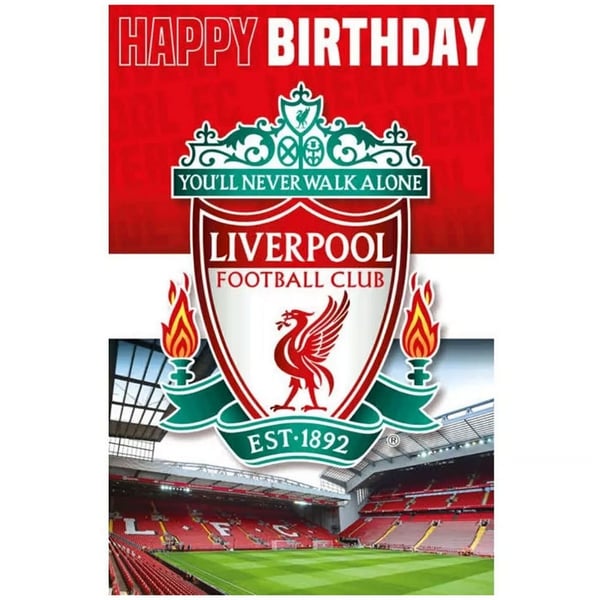 Liverpool FC 3D & Lentikulärt Födelsedagskort