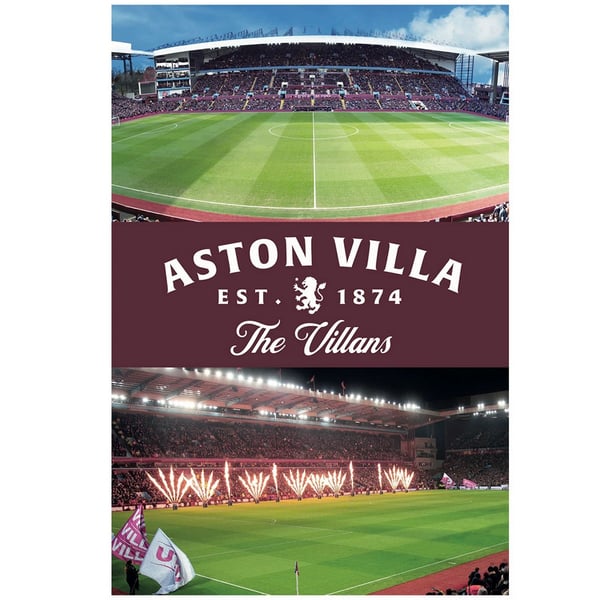 Aston Villa FC 3D & Lentikulärt Födelsedagskort