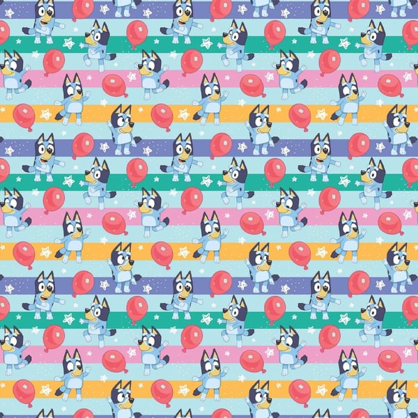 Bluey Balloon Gift Wrap Sheets
