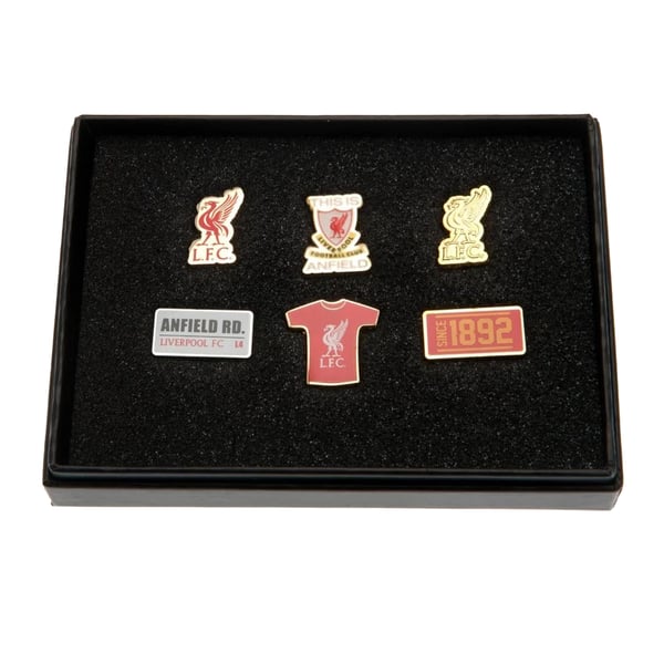 Liverpool FC Alloy Badge Set (Pack of 6)