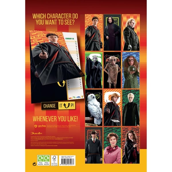 Harry Potter 2026 neliö A3 -seinäkalenteri