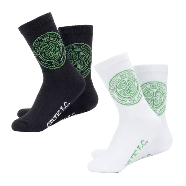 Celtic FC Unisex Adult Sports Socks (Pack of 2)