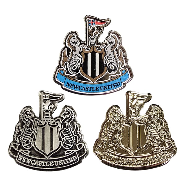 Newcastle United FC Crest Badge Set (Pack of 3)