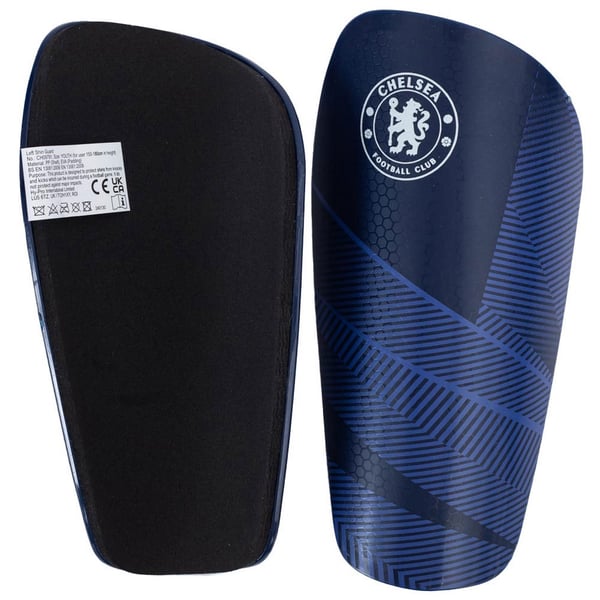 Chelsea FC Childrens/Kids Crest Shin Guards