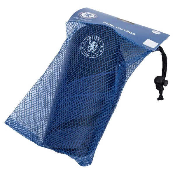 Chelsea FC Childrens/Kids Crest Shin Guards