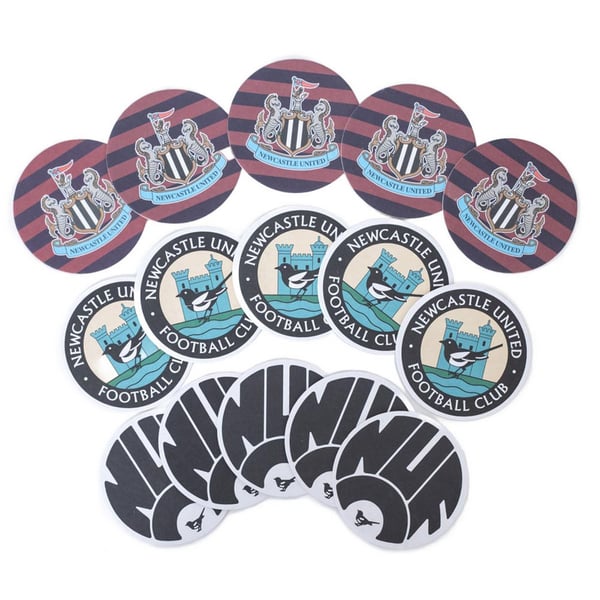 Newcastle United FC Retro Beer Mat (Pack of 15)
