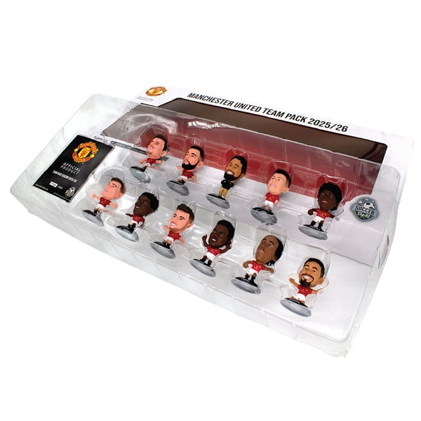 Manchester United FC Kausi 25-26 SoccerStarz Jalkapallohahmosetti (11 kpl)
