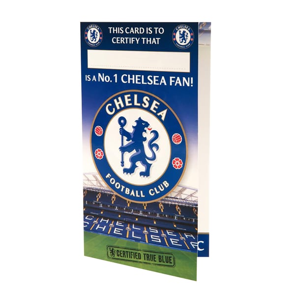 Chelsea FC Födelsedagskort Nr 1 Fan