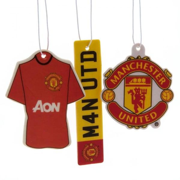 Manchester United FC Air Fresheners (Pack Of 3)