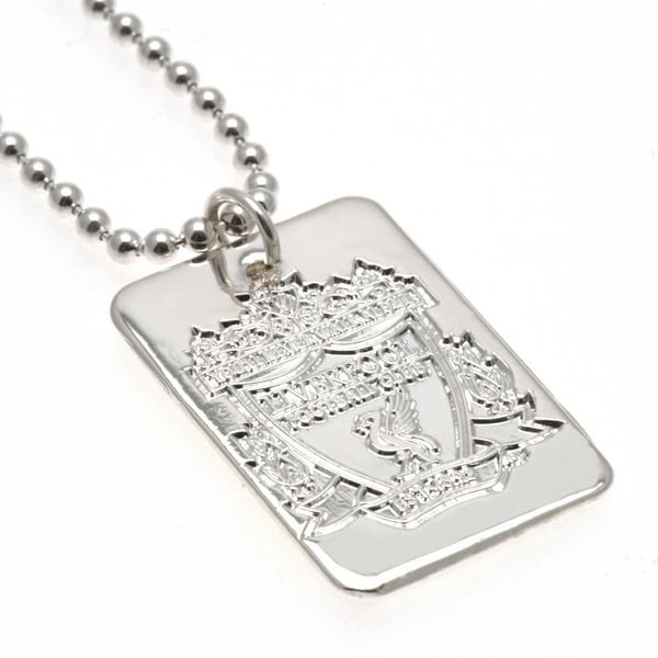 Liverpool FC Silver Plated Dog Tag And Chain