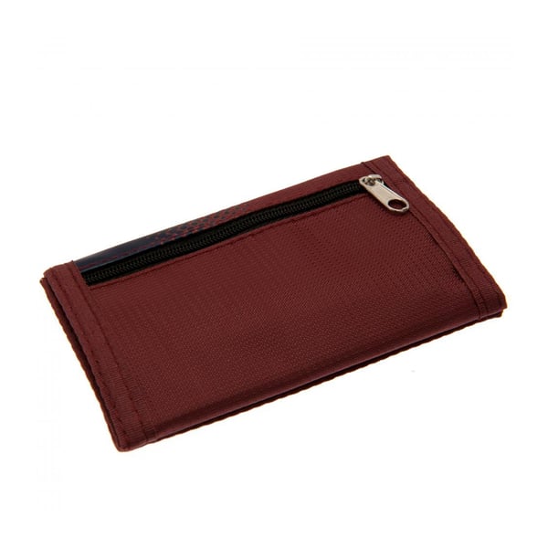West Ham United FC Fade Design Touch Fastening Nylon Wallet