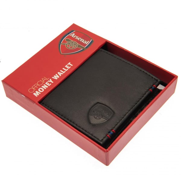 Arsenal FC Mens Leather Stitched Wallet
