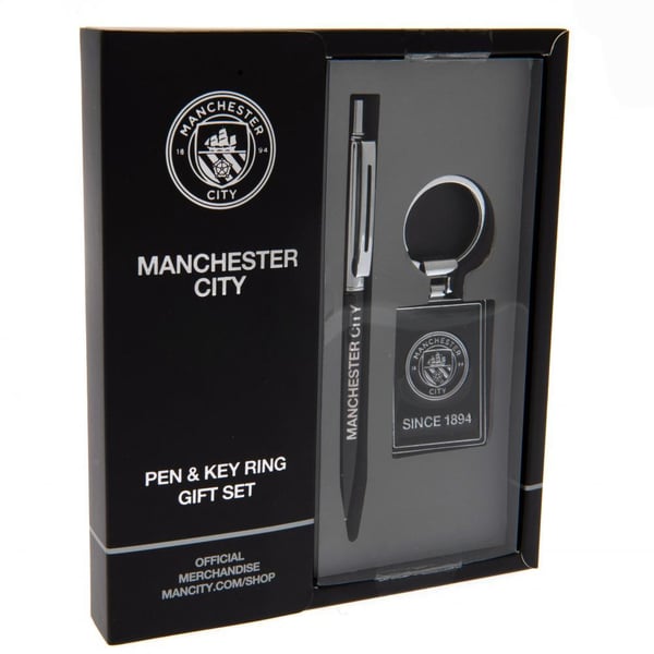 Manchester City FC Pen and Keyring Set