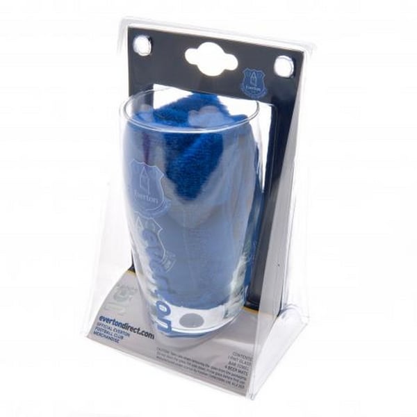 Everton FC Pint glas Mini Bar sæt