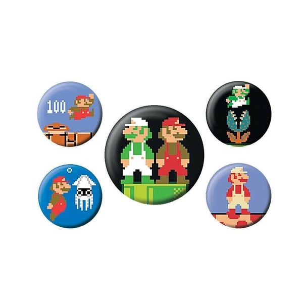 Super Mario Märkeset (5-pack)