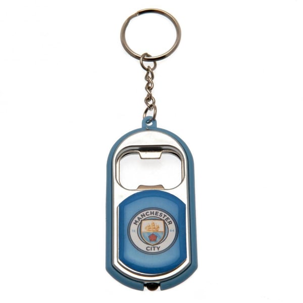 Manchester City FC Nyckelring Ficklampa Flasköppnare