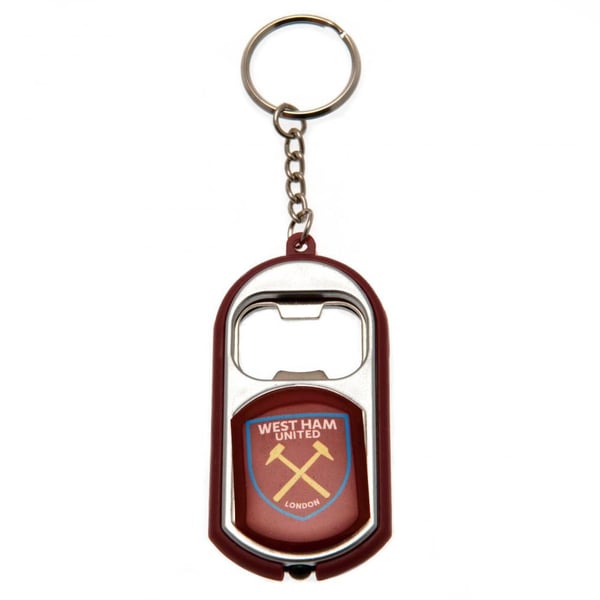 West Ham United FC Nyckelring med ficklampa och flasköppnare