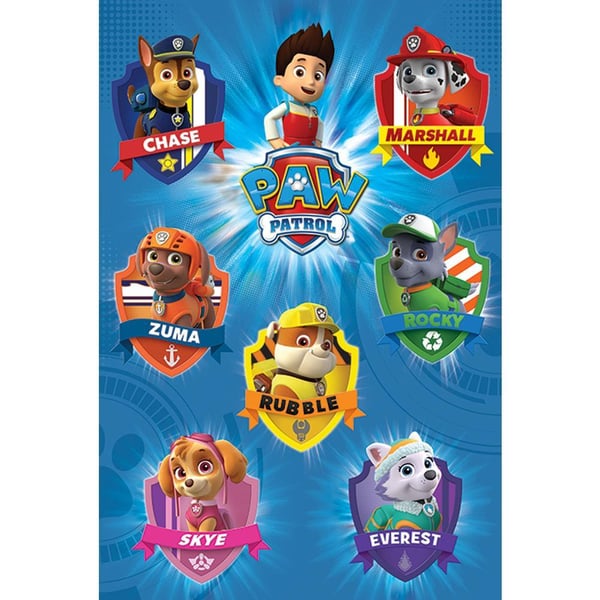 Paw Patrol Crest Poster