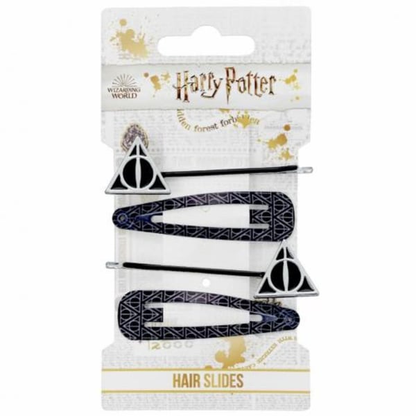Harry Potter Deathly Hallows Hair Clip Set (Pack of 4)