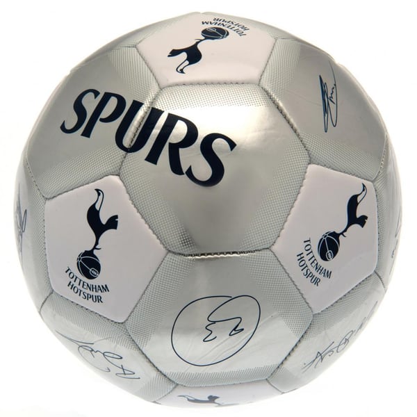 Tottenham Hotspur FC Spurs Signatur Metallisk Fotboll