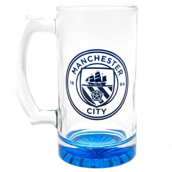 Manchester City FC Crest Glass Tankard