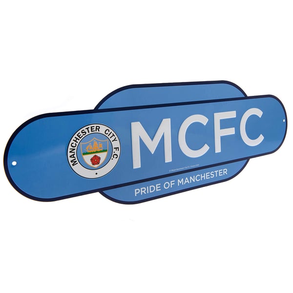 Manchester City FC Retro Hanging Sign