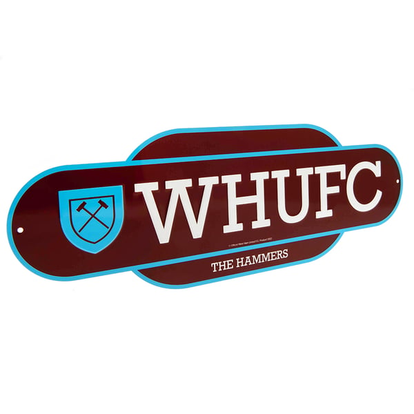 West Ham United FC Retro Hanging Sign