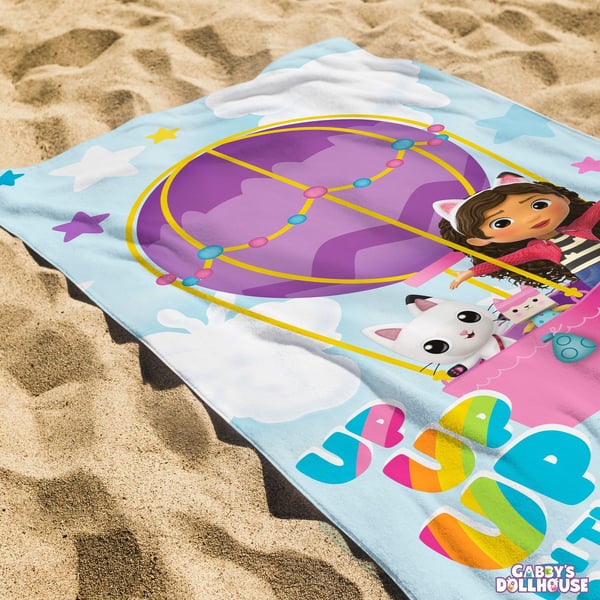 Gabby´s Dollhouse Childrens/Kids Up Up The Air Cotton Towel