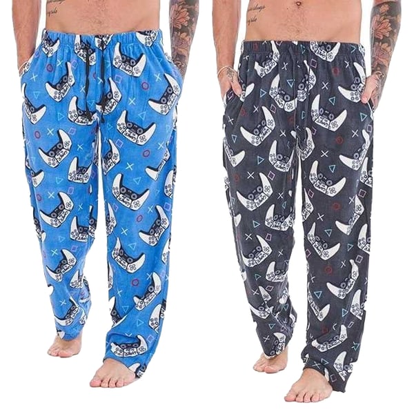 Keanu Mens Gamer Pyjama Bottoms (Pack of 2)