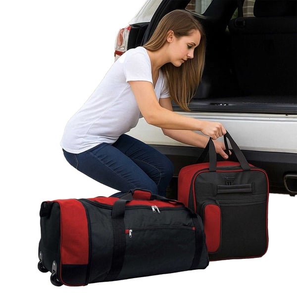 Public Dealz Lightweight 80L Wheeled Duffel Bag