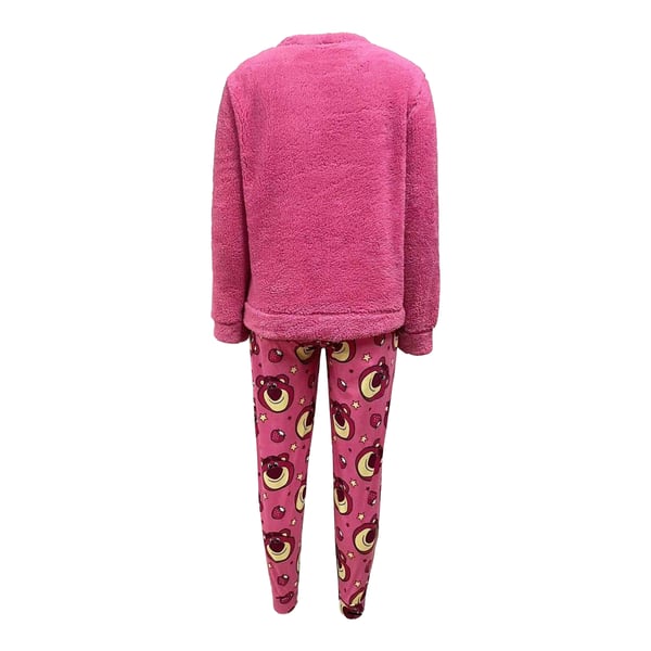 Toy Story 3 Womens/Ladies Lotso Embossed Fleece Long Pyjama Set