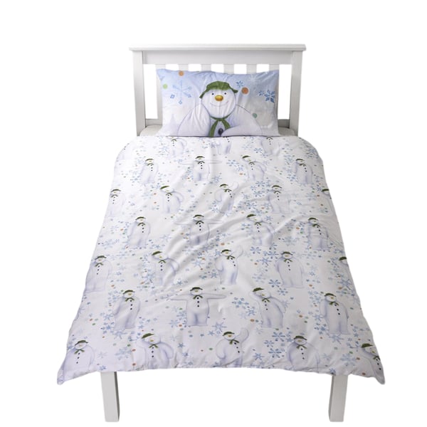 The Snowman Winter Sun Christmas Reversible Duvet Cover Set