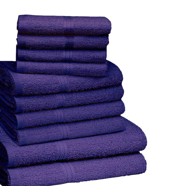K Collection Egyptian Cotton Towel Set (Pack of 10)