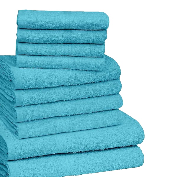 K Collection Egyptian Cotton Towel Set (Pack of 10)