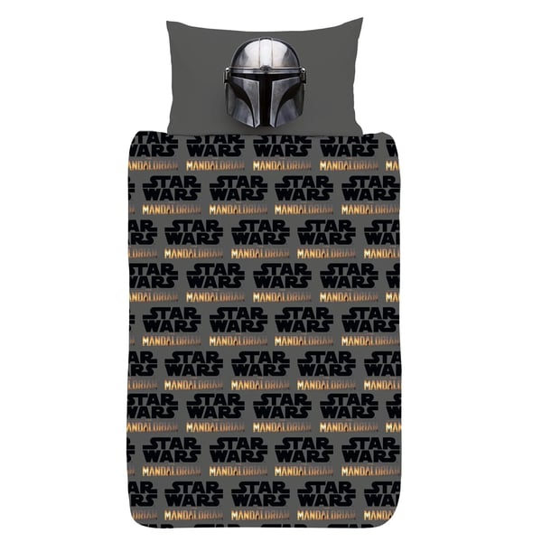 Star Wars The Mandalorian Helmet Reversible Duvet Set