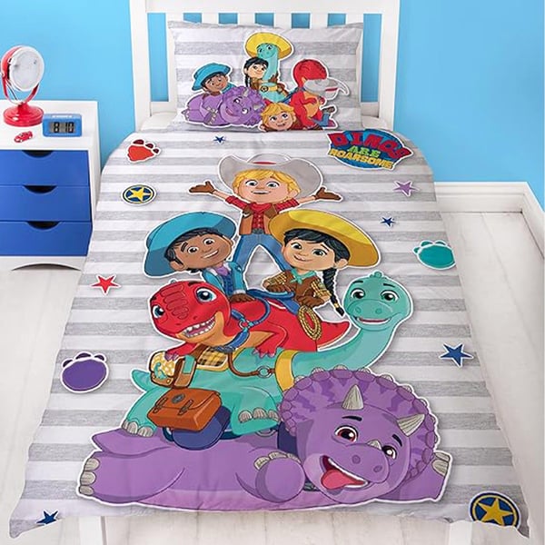 Dino Ranch Sticker Reversible Duvet Set