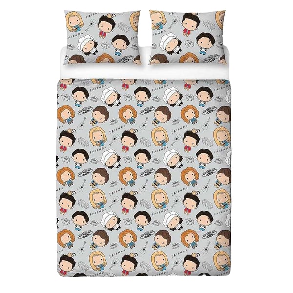 Friends Chibi Reversible Duvet Set