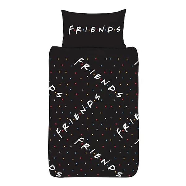 Friends Logo Vändbart Påslakanset