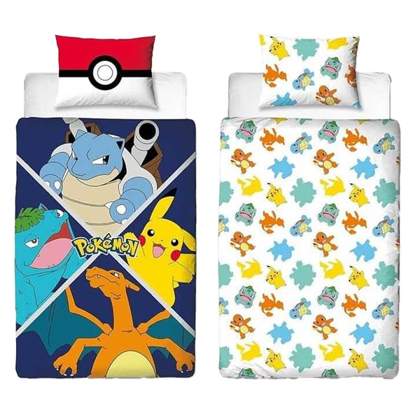 Pokemon Master Vändbart Påslakanset