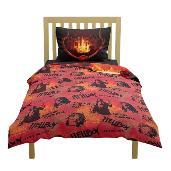 Hellboy Legendary AF Vändbart Påslakanset