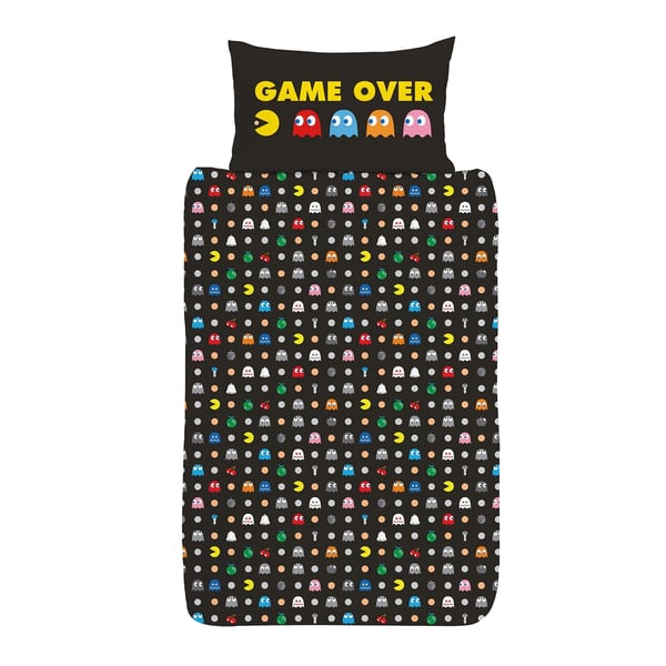 Pac-Man Maze Käännettävä Pussilakanasetti