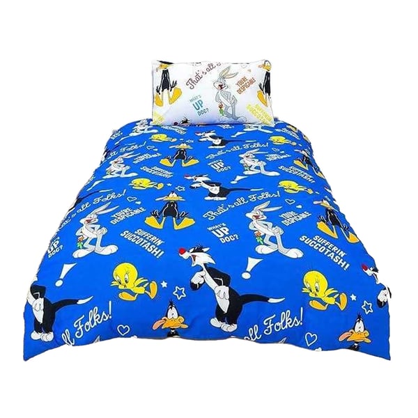 Looney Tunes Thats´s All Folks Reversible Duvet Set