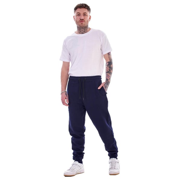 Keanu Mens Cotton Blend Slim Jogging Bottoms (Pack of 2)