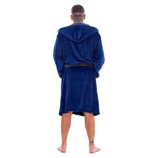 Keanu Mens Fleece Dressing Gown