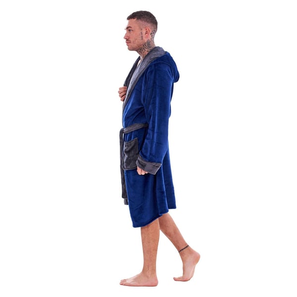 Keanu Mens Fleece Dressing Gown