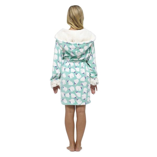 Keanu Womens/Ladies Polar Bear Fleece Dressing Gown